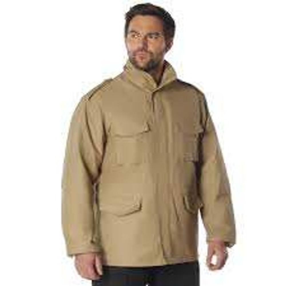 Rothco Mens Khaki Tan M-65 Military Field Jacket XL Tactical Gorpcore Workwear
